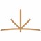 Ekena Millwork Alberta Smooth Timber Gable Bracket, Western Red Cedar, 96"W x 52"H x 1 1/2"D x 3 1/2"F, 13/12 Pitch GBW096X52X0204ALB00SWR - alternate 1